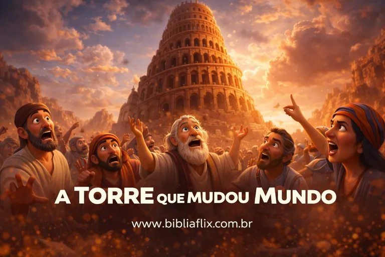 Desenho bíblico: A Torre que Mudou o Mundo
