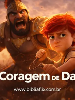 Desenho bíblico: Davi e Golias