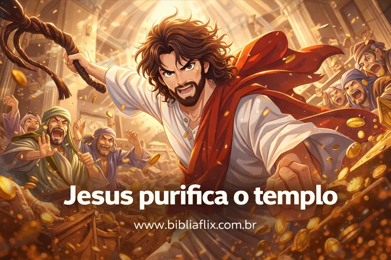 Anime bíblico: Jesus Purifica o Templo