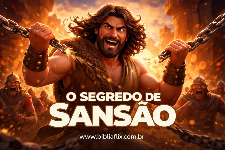 Desenho bíblico: O Segredo de Sansão