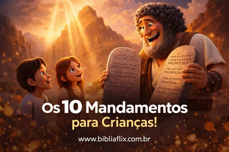 Desenho bíblico: Os 10 Mandamentos para Crianças!